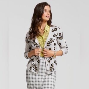Cabi Kiki Cardigan Leopard Print Button Down Cardigan